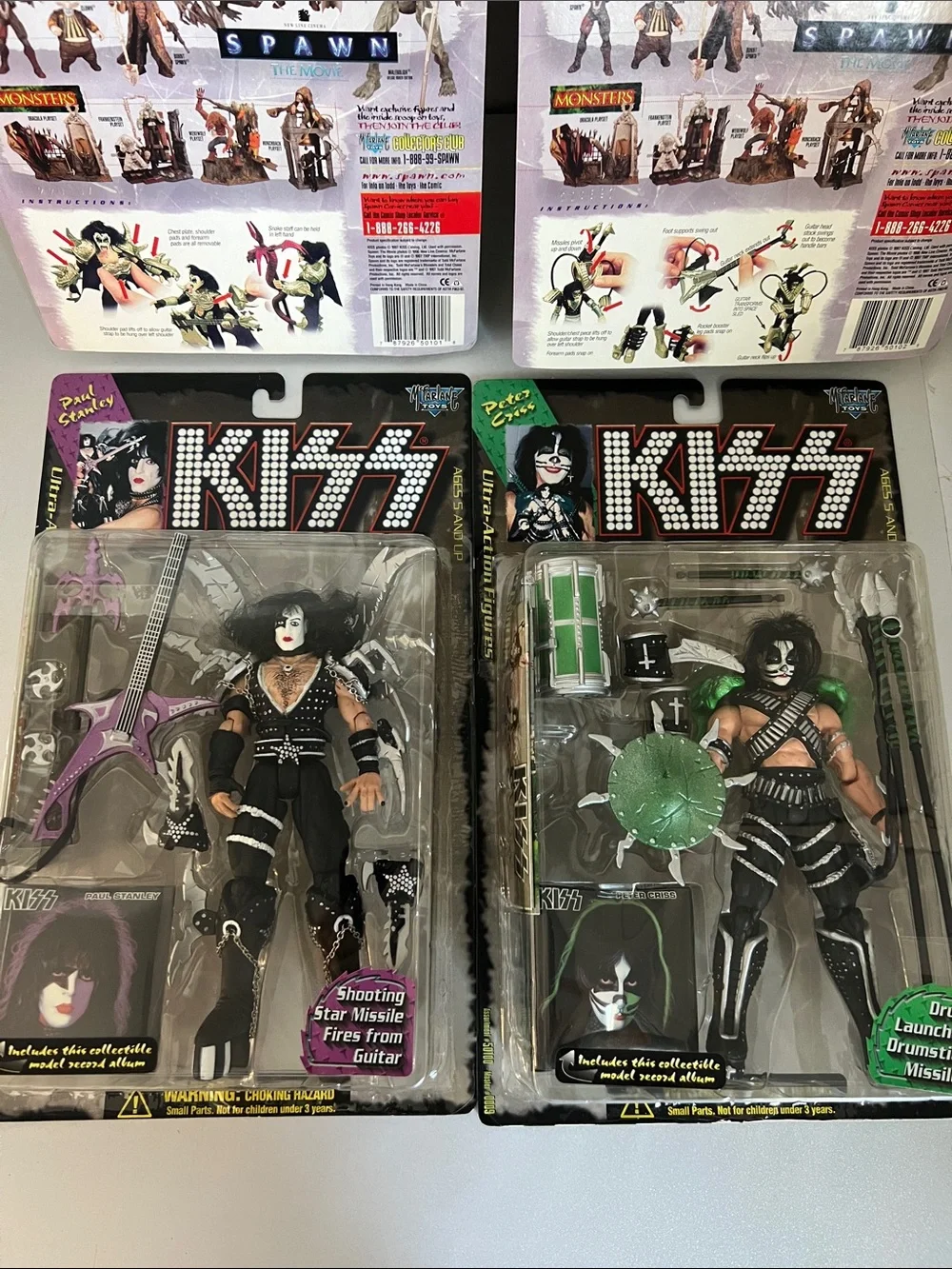 KISS Ultra Action Figures LP Set/4 Sealed/Mint 1997